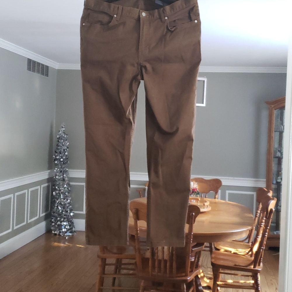 Brown slim fit pants